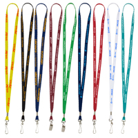 3/8" Import Air Ship Supersoft Polyester Silkscreen Lanyard